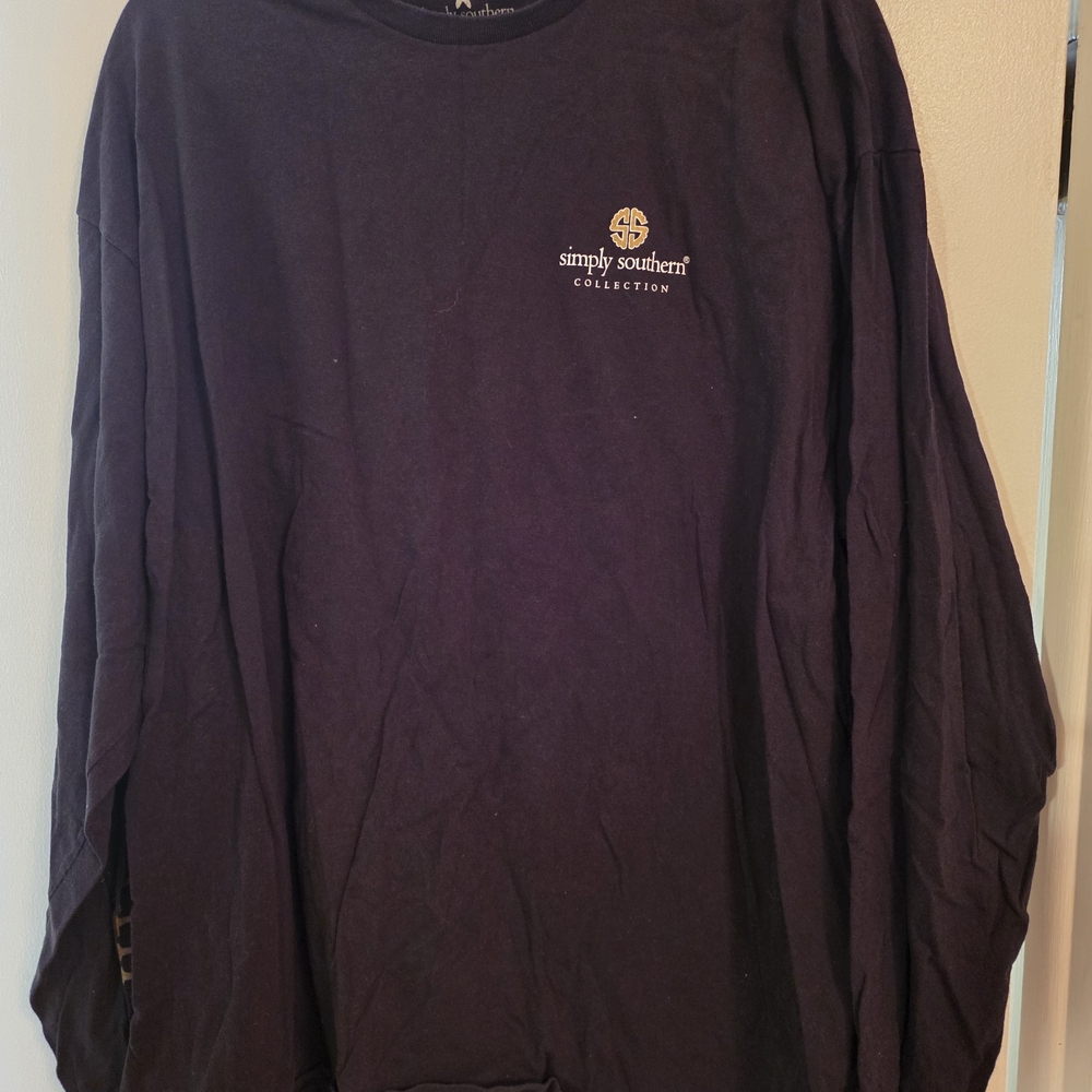 Simply Southern Long Sleeve Tee- Christmas Unicorn